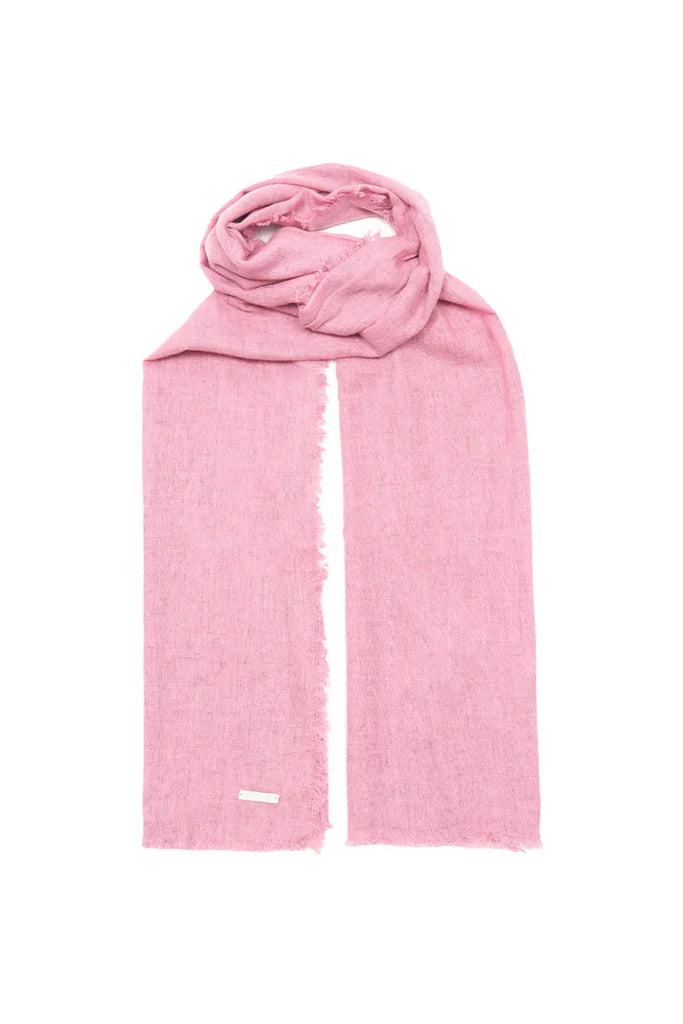 Pembe Jas İpek Yün Tek renk Şal 70 x 180 cm Silk and Cashmere